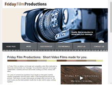 Tablet Screenshot of fridayfilmproductions.co.uk